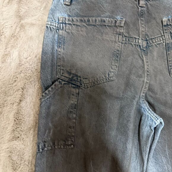 NWT Free People We The Free Tinsley Baggy High Rise Jean 28 Dark Gray Rinse Boho - Picture 14 of 16